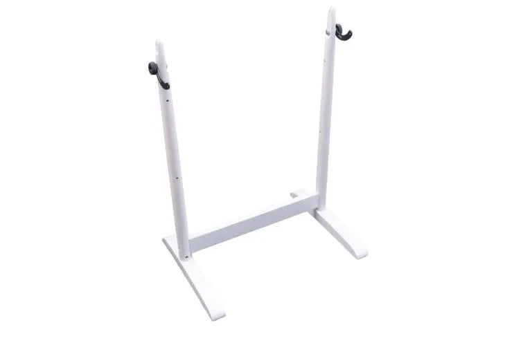 Freistehender Kromski Presto Standfuß in Weiß – Produktfoto auf weißem Hintergrund, ideal zur Darstellung im Onlineshop