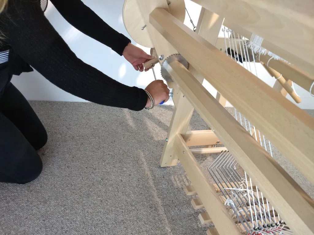 Deuxième ensouple pour métier Louët David 3 & Spring 2