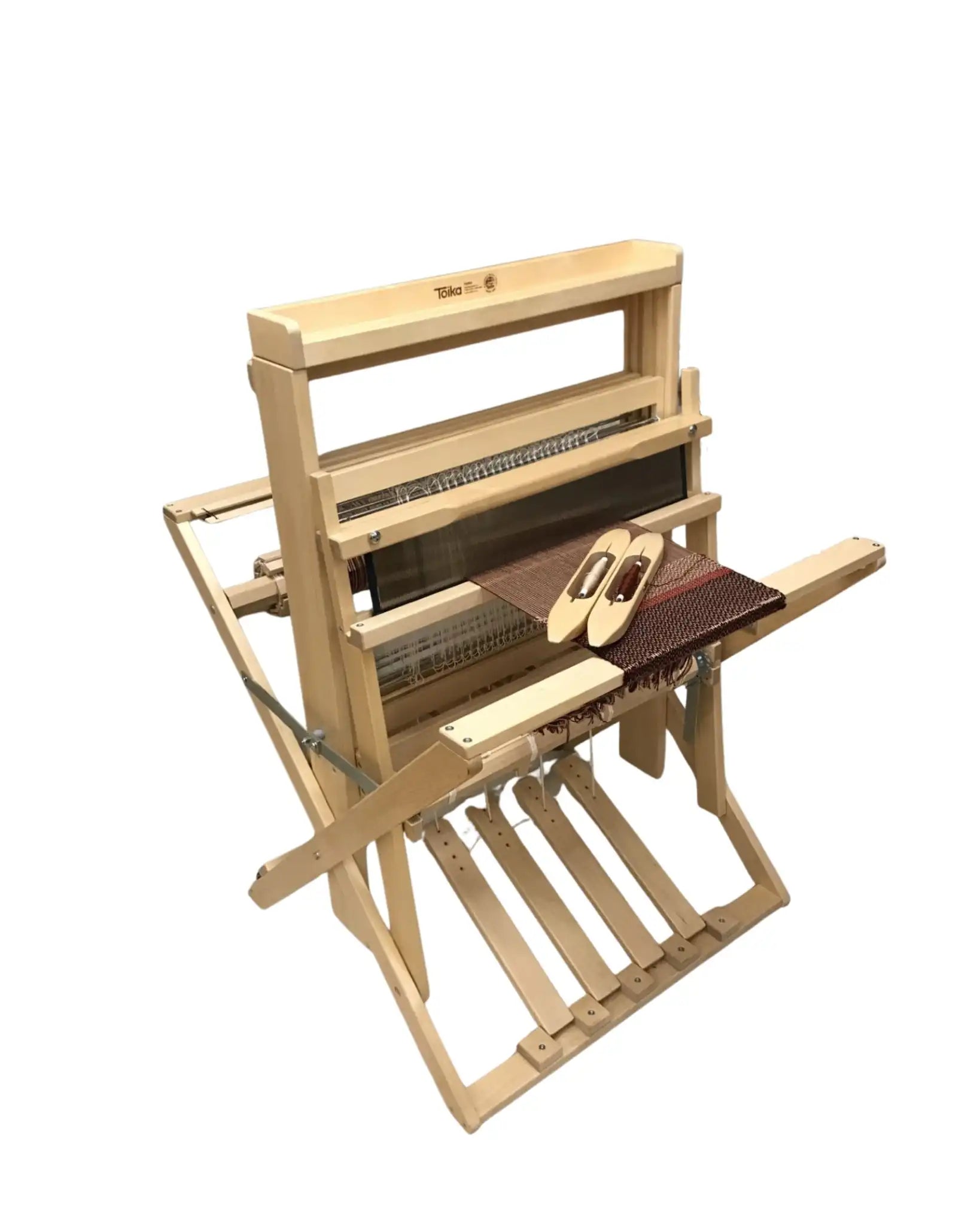 Toika Anni Bodenwebstuhl – stabiler Vier-Schaft-Webstuhl aus Holz mit Tritten und Zubehör, perfekt für ambitionierte Handweberinnen